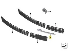 Bmw 7 F01 F02 Kairysis Moldingas Originalus 51137295355