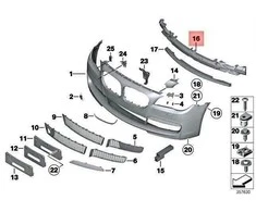 BMW 7 F01 F02 Šokų Slėginimo Atramuo Viršus Originalus 51118041609