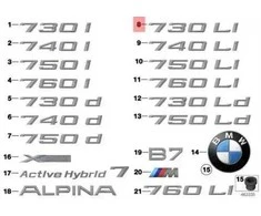 Bmw 7 F02 F02 Lci Originalus 51147187128