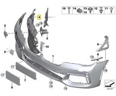BMW 7 G11 G12 Dešinysis Rūko Žibintų Palaikymas Originalus 51118061130