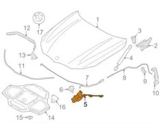 BMW 7 G12 PRIEKINIO VARIKLIO DANGČIO UŽRAKTAS 51237347409 ORIGINALUS