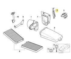 Bmw 7 Serija E65 E66 E67 Oro Filtras Dėžės Rėmas Originalus 64316942650