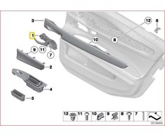 Bmw 7 Serija F01 F02 F04 2008 2015 T�r�ffner Hinten Rechts Originalus 51229116344