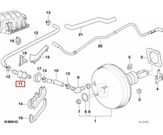 Bmw 730i 735i 740i Nepakartojimo Ventilis Originalus 34301162842