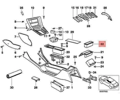 Bmw 8 E31 Ablegefach 07 1989 05 1999 Originalus 51161970225