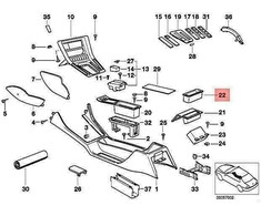 Bmw 8 E31 Ablegefach 07 1989 05 1999 Originalus 51161970225