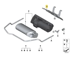 BMW Adapterio plokštė Ugnisgesinimo UKL F45 F46 F56 F54 F57 F60 Originalus 82272358012