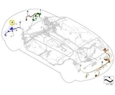 BMW Adapterio Vamzdis 1 F20 F21 2 F22 F23 3 F30 F31 Originalus 61129356441