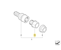 Bmw Adaptor Su Kodu 7 E67 X5 E53 Originalus 36136752766