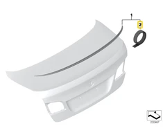BMW Adhesinis Kaspienas 5 F10 F10 LCI Originalus 51628049269