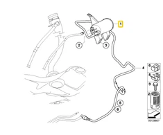 BMW Aktivintas Anglies Filtras E60 E61 E63 E64 X3 F25 Originalus 16137200075
