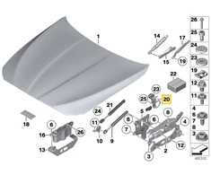 BMW Aktorius Kairysis 51237263055