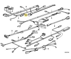 BMW Akumuliatoriaus laidas, neigiamas Originalus 12421719664 3' E30