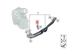 BMW Alynas, Aušinimo Linijos Stiklas 1 F20 F21 3 E90 E91 Originalus 17227810321