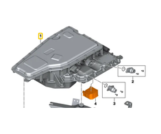 BMW Atsarginiai elektros mašinų elektronikos komponentai originalūs 12369494405 X5 F15