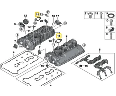 BMW Aukštos Slėgio Pompavimo Auslys 5 G30 F90 M5 G11 G12 X5 G05 Originalus 11128071821