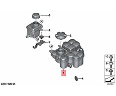 Bmw Aušinimo Bakas F90 M5 F91 M8 Originalus 17137889450