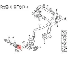 BMW Aušinimo Žarna E90 E91 E92 E93 F10 F11 11717557364 Originalus 11717557364