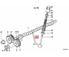 Bmw Auslassventil 5 E28 6 E24 Originalus 11341305436