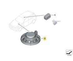 BMW Avarinės Kalbos Garsiakalbis Originalus 65139151127