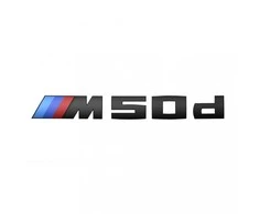 BMW bagažinės logotipas Juodas ženkliukas 2020 51142472838 Originalus