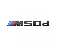 BMW bagažinės logotipas Juodas ženkliukas 2020 51142472838 Originalus