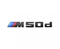 BMW bagažinės logotipas Juodas ženkliukas 2020 51142472838 Originalus