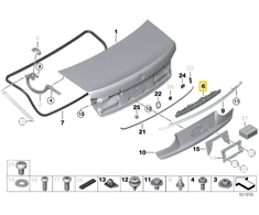 Bmw Bagažo Angos Rankena G11 G12 Lci 2018 2019 Originalus 51137485267