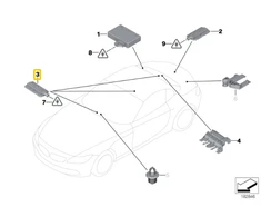BMW Be Keyless Registration Number Originalus 61356922211
