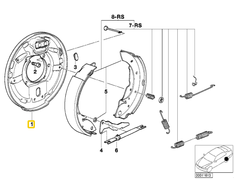 Bmw Bremstrėger Links 3 E36 1993 2000 Originalus 34211160833