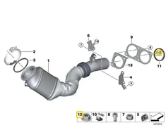 Bmw Bundmutter E88 E90 E91 E60 E61 F10 E63 E64 E32 E38 E65 E66 E67 F01 F02 G12 E31 E53 E70 F15 E71 E72 F16 E52 RR1 RR11 RR12 Originalus 11627509731