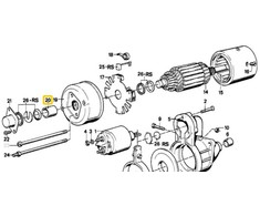 BMW Bush bearing Originalus 12411722916 1502-2002t
