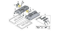 BMW Camshaft Pozicijos Jutiklis 5 G30 7 G11 G12 8 G14 G15 X5 G05 Originalus 13628697982