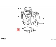 Bmw Cilindro Pagrindo Gasketas E169 F650 F650st Originalus 11117706497