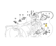 BMW Clutch actuator with position sensor Originalus 21547507022 3' E46