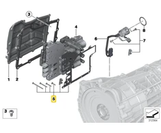 BMW DCT Ventilio Kėlimo Komplektas E82 E88 F87 Originalus 28607842861
