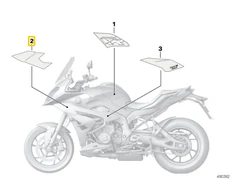 Bmw Dekor Vorne Rechts K49 S 1000 Xr 2014 2019 Originalus 51148396668