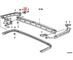 BMW Dešinė Blende 5 E28 51121867610 Originalus 51121867610