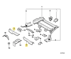 BMW Dešinės Priekinės Sėdynės Konsolė E36 1990 1999 Originalus 41118119292