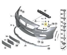 BMW Dešinės Rankenos Svoris 6 F06 F12 F13 Originalus 51118050498