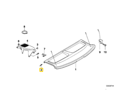 BMW Dešinės Rankenos Tvirtinimas E36 E46 51468146708 Originalus