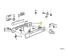 BMW Dešinės Sienos Rankena Juoda 7 E23 51211959696