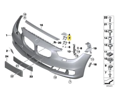 Bmw Dešinysis Blindverschluss 5 F07 Gt 51117331714