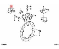 BMW Dichtungssatz Bremssattel R850GS R1100GS R1150GS Originalus 34212330311