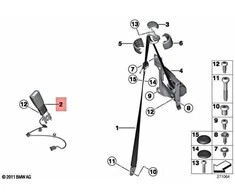 Bmw Diržo Įtempėjas Dešinysis Mini R56 R55 R57 Originalus 72117211592