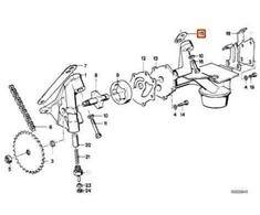 Bmw Distanzblech 2800 3.0CS 528i 530i Originalus 11411250521