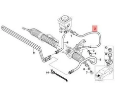 BMW Druckschlauch 3 E46 1997 2003 Originalus 32411095157