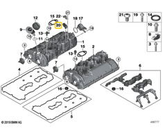 Bmw Drucksensor 5 G30 7 G11 LCI Originalus 13628043682