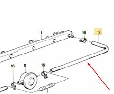 BMW Variklio Degalu Ventiliacijos Zarna E30 E36 E28 Originalus 13311722565