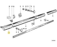 BMW E24 PRIEKINIS KAIRYSIS SPARNAS ORIGINALUS 51131904453